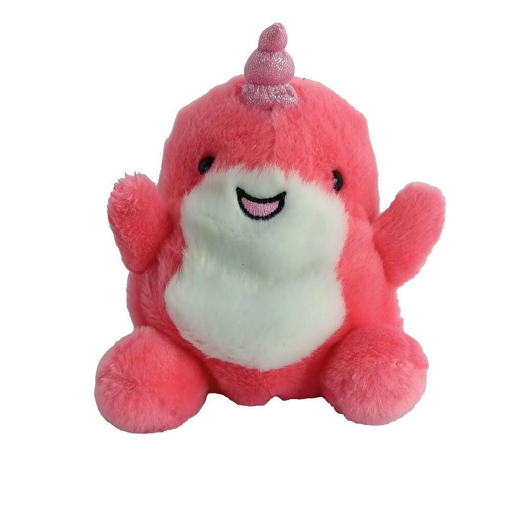 Aurora Palm Pals Nia Narwhal 5in Plush Figure Stuffed Soft Toy Hand Size